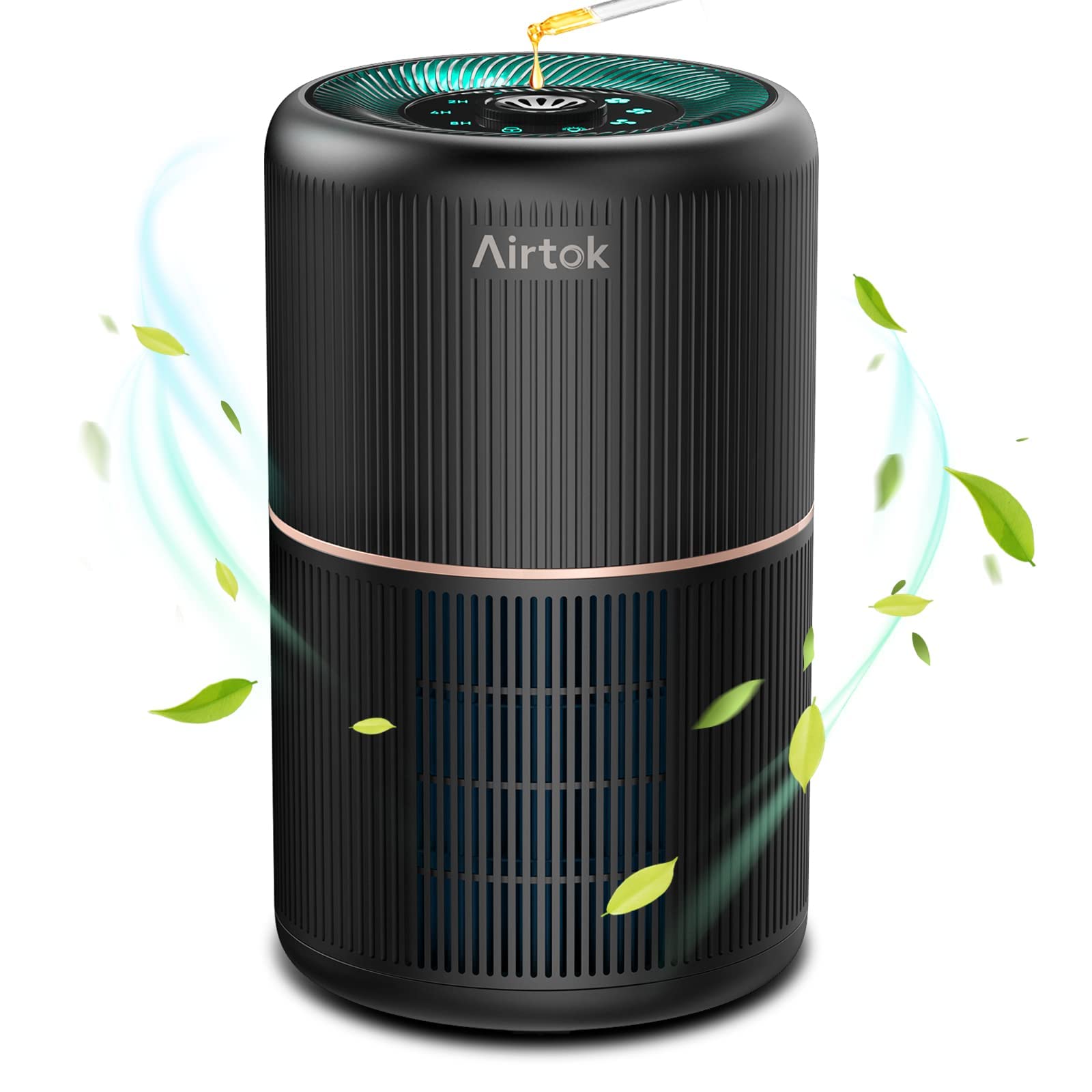 AIRTOK HEPA Air Purifier for Home Bedroom with Fragrance Sponges