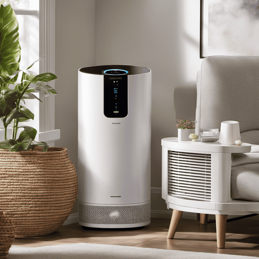 An image showcasing a step-by-step installation guide for an air purifier