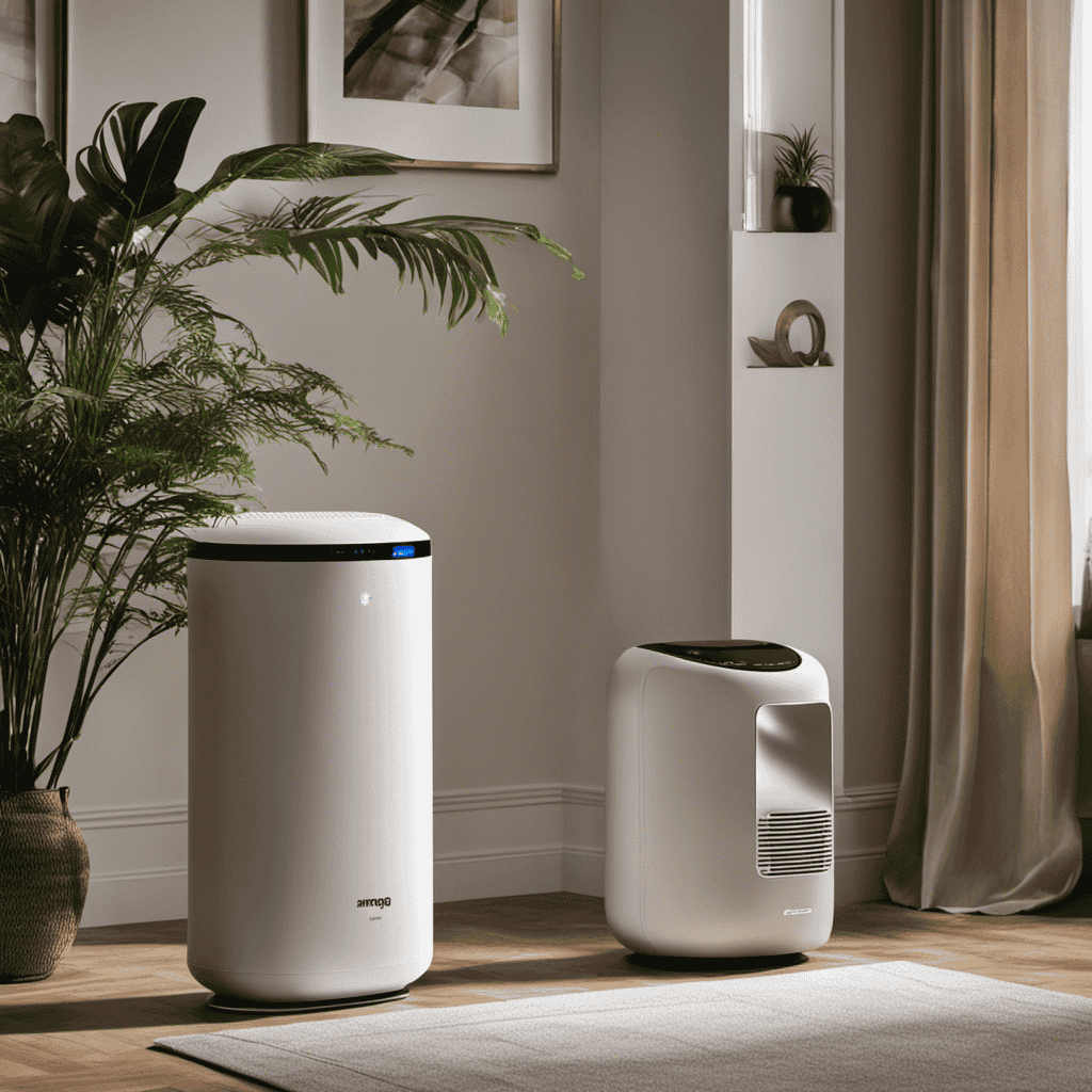 An image showcasing a diverse range of high-quality air purifiers available on Amazon, displayed against a clean and modern backdrop, inviting readers to explore and discover the perfect air purifier for their needs
