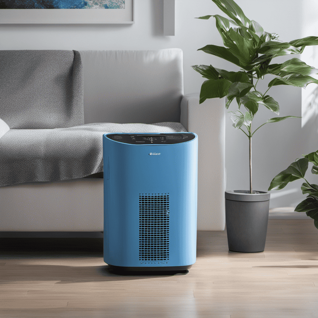 An image showcasing a step-by-step guide on changing the filter of a Blue Air Purifier