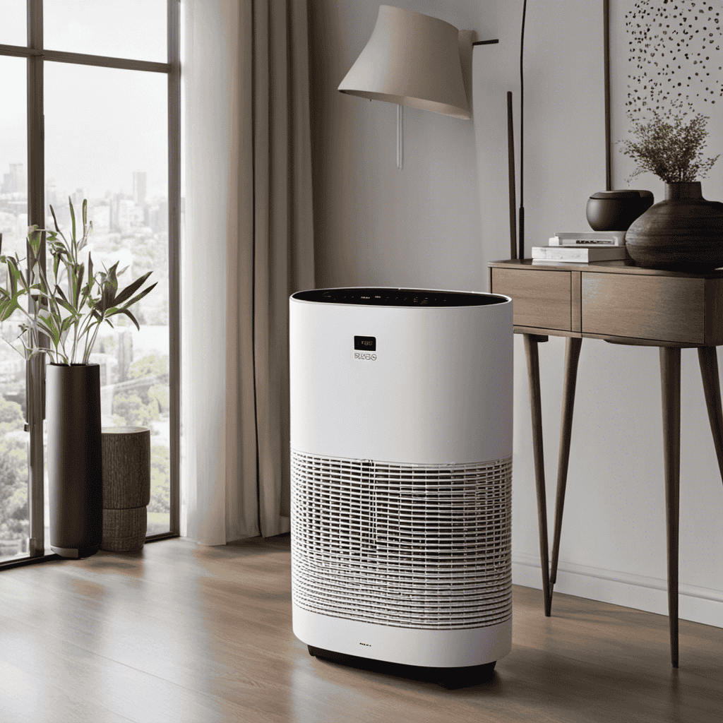 An image capturing the Boneco W200 Air Purifier's cleaning process, showcasing a user effortlessly removing and washing the washable pre-filter, HEPA filter, and activating the automatic cleaning mode