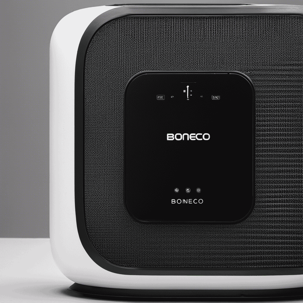 An image showcasing the step-by-step cleaning process of the Boneco Air Purifier
