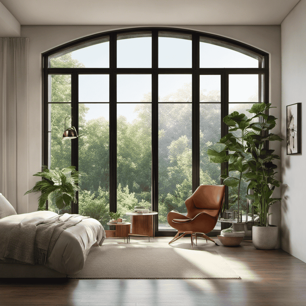 An image showcasing a room with clean, crisp air