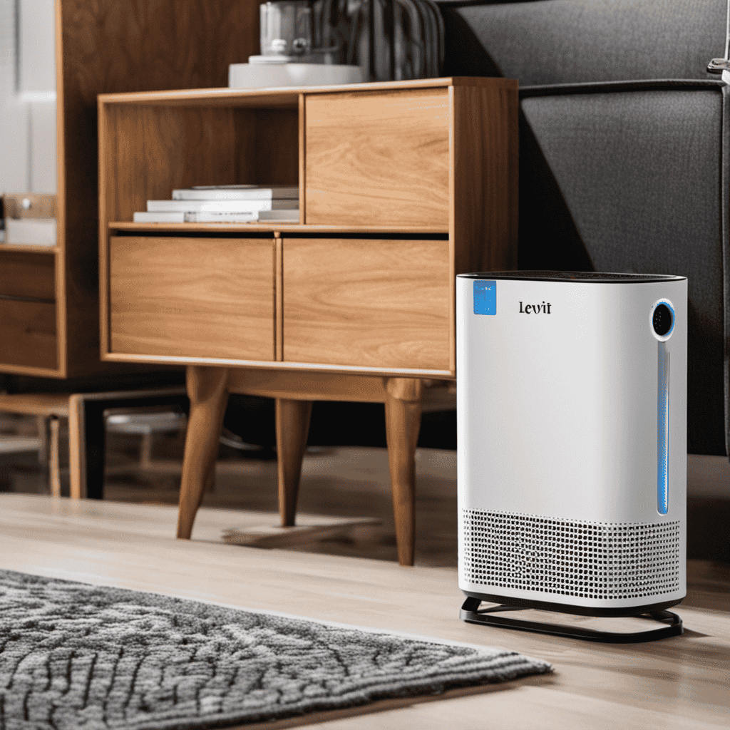 An image showcasing a step-by-step guide on changing the filter of a Levoit Air Purifier