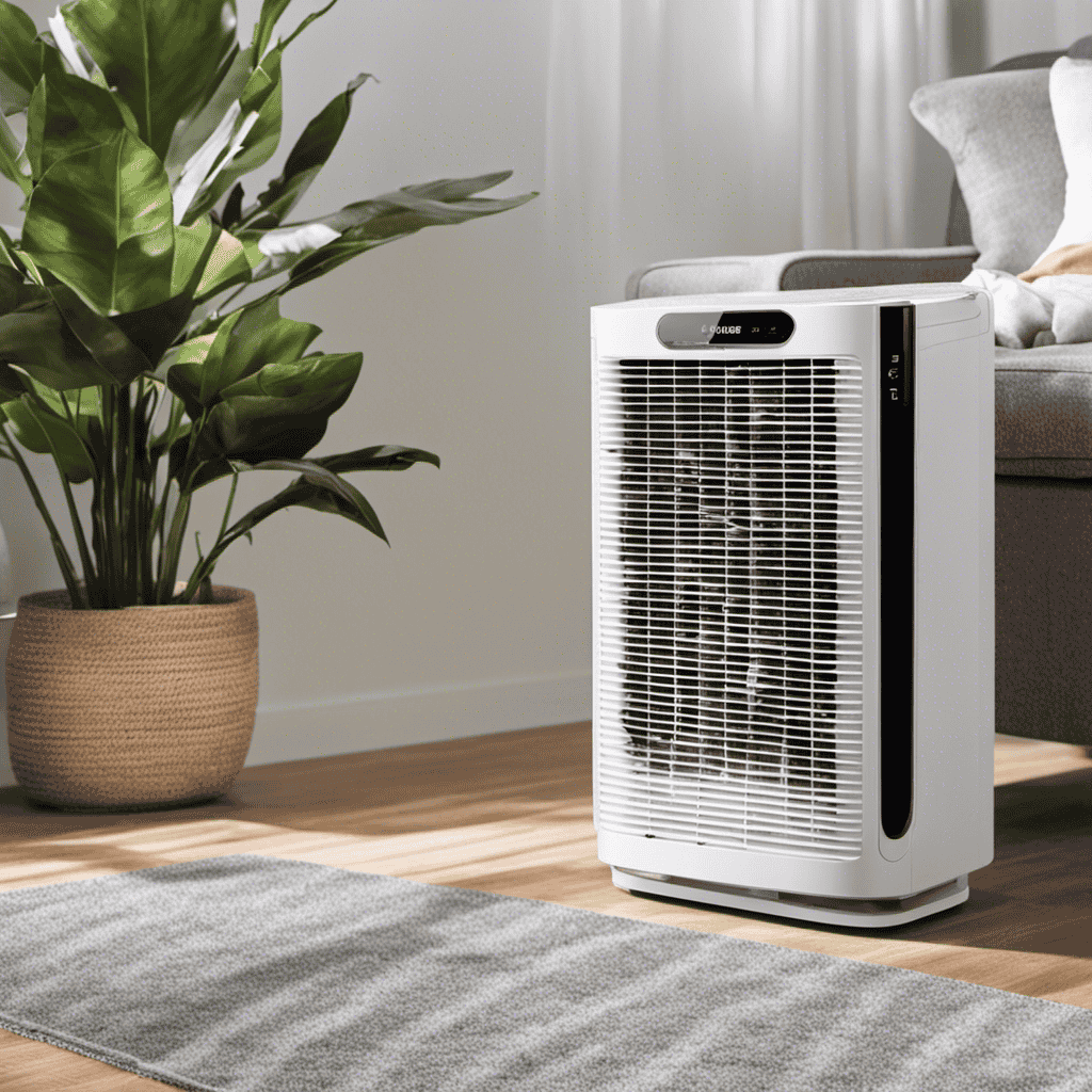 An image showcasing a step-by-step guide to cleaning an air purifier filter