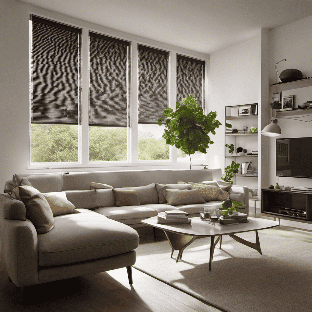 An image that showcases a well-lit room with clean, fresh air