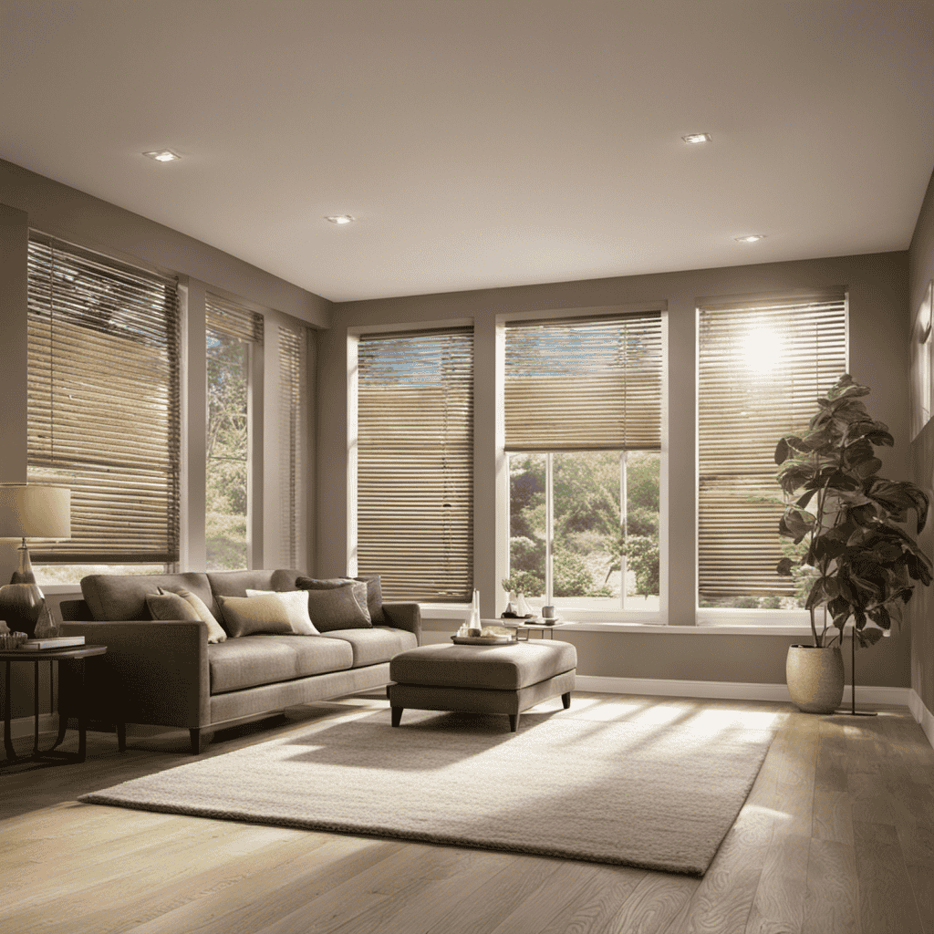 An image showcasing a well-lit room with clean, fresh air