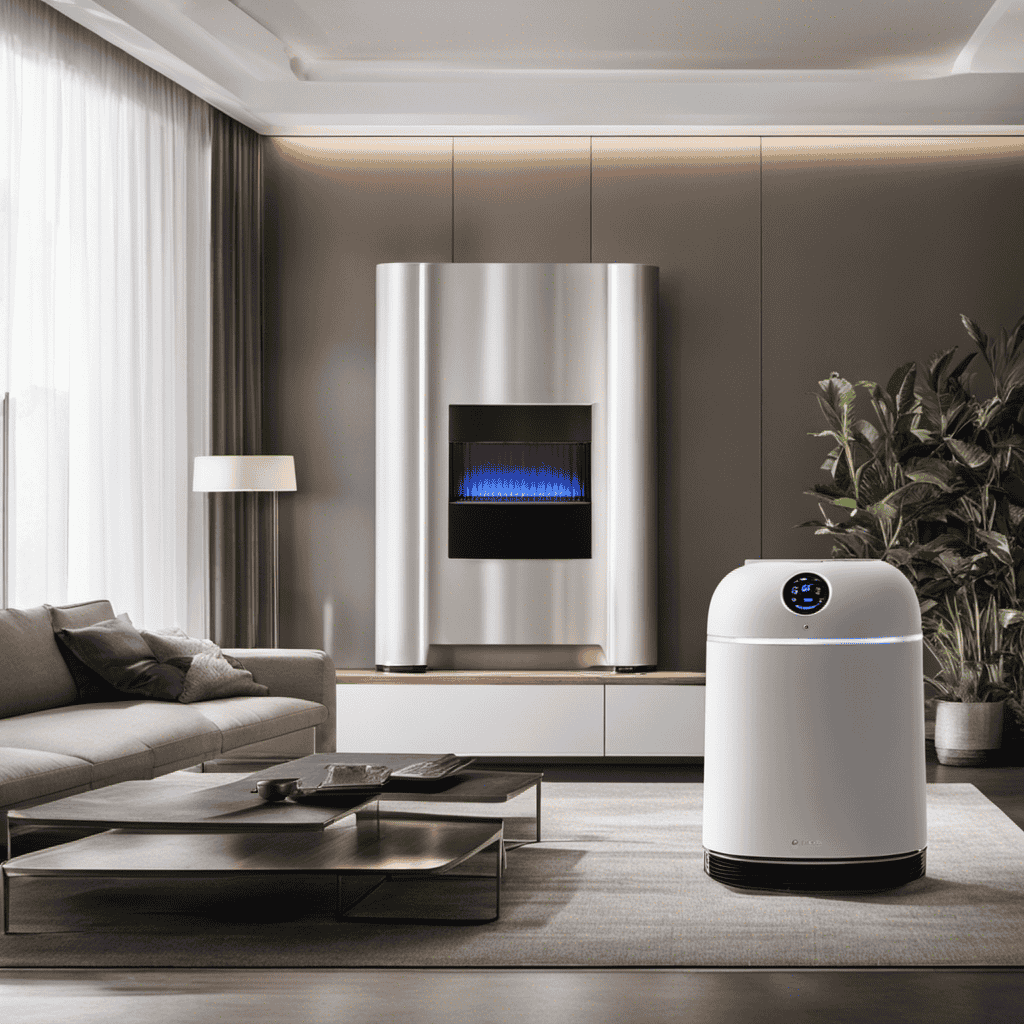 An image showcasing an open Ionic Pro Air Purifier, revealing its intricate internal mechanism