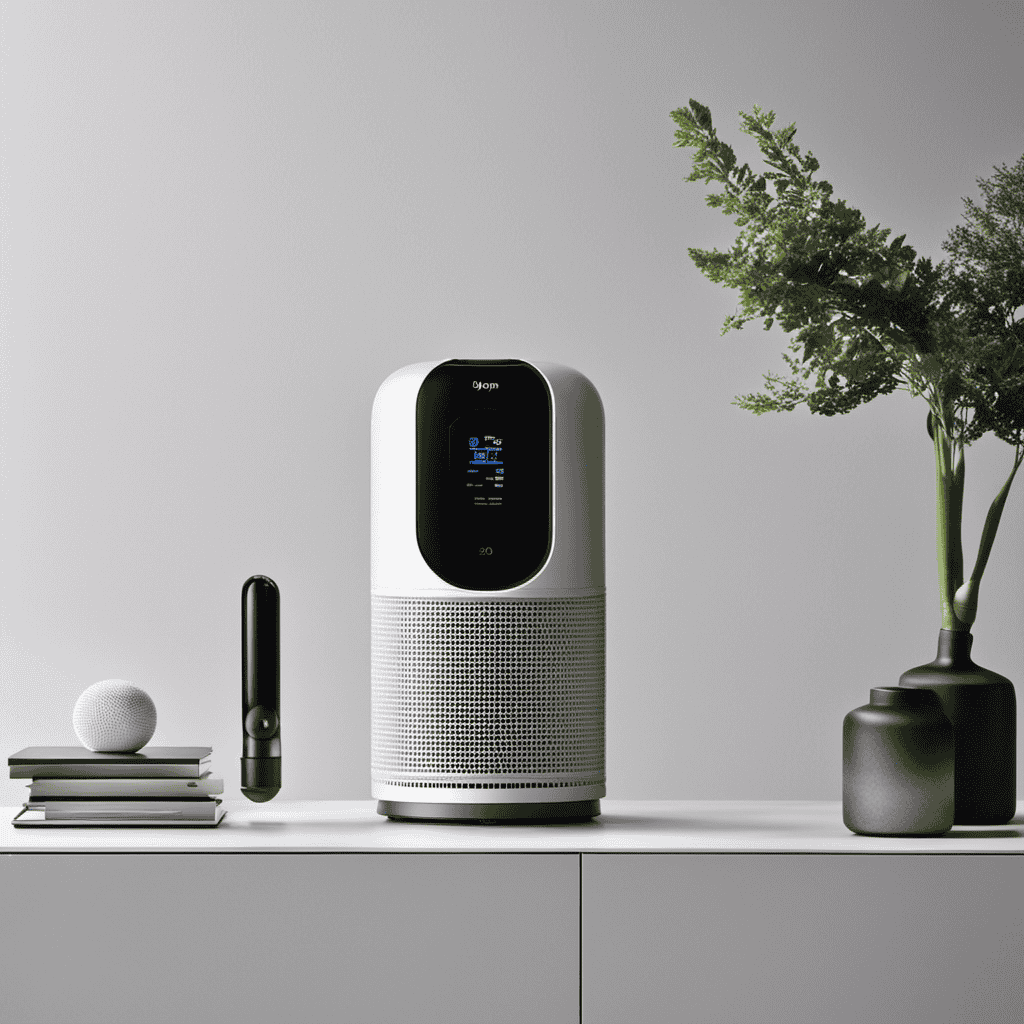 An image showcasing a pristine Dyson Air Purifier filter next to a calendar, with a clean and transparent appearance, highlighting its longevity