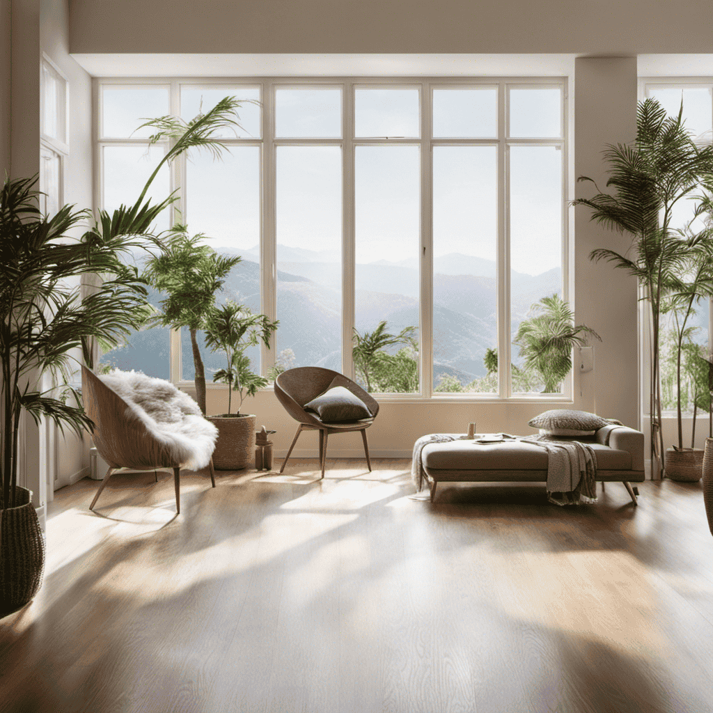 An image showing a spacious room filled with fresh, clean air