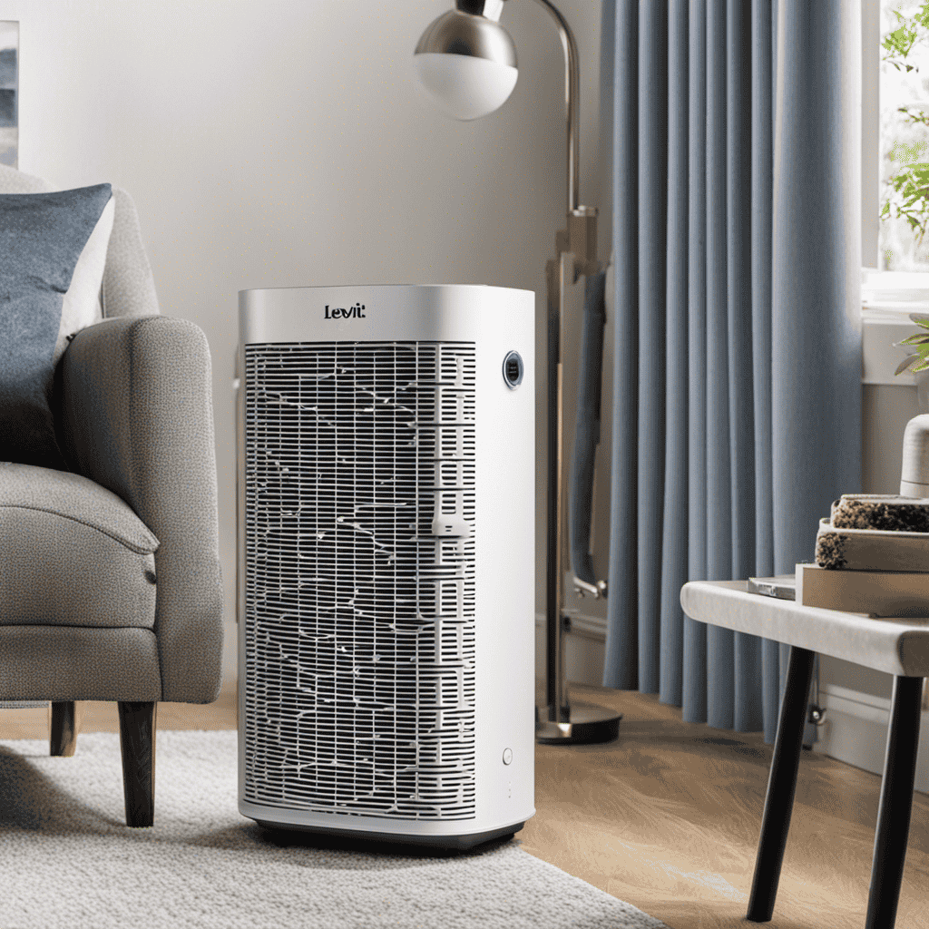 An image featuring a clean and well-maintained Levoit air purifier with a new filter installed, highlighting the filter's pristine condition