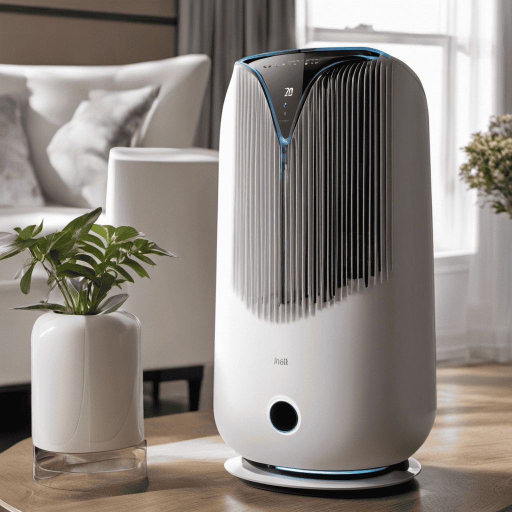 An image that showcases a detailed step-by-step visual guide of assembling a sleek, noiseless air purifier, highlighting the intricate process of connecting components, installing filters, and ensuring a quiet operation