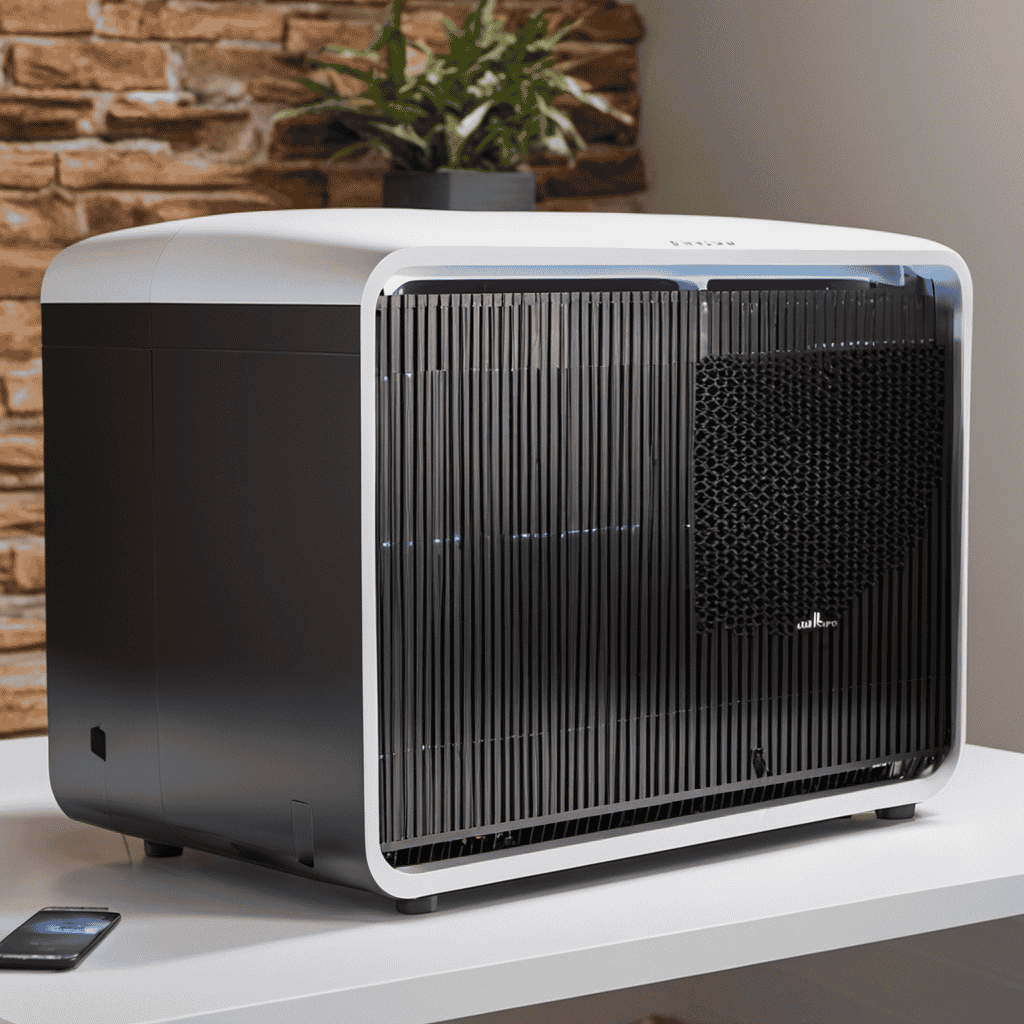 An image showcasing a step-by-step guide on changing the filter for the Blueair Pro Air Purifier
