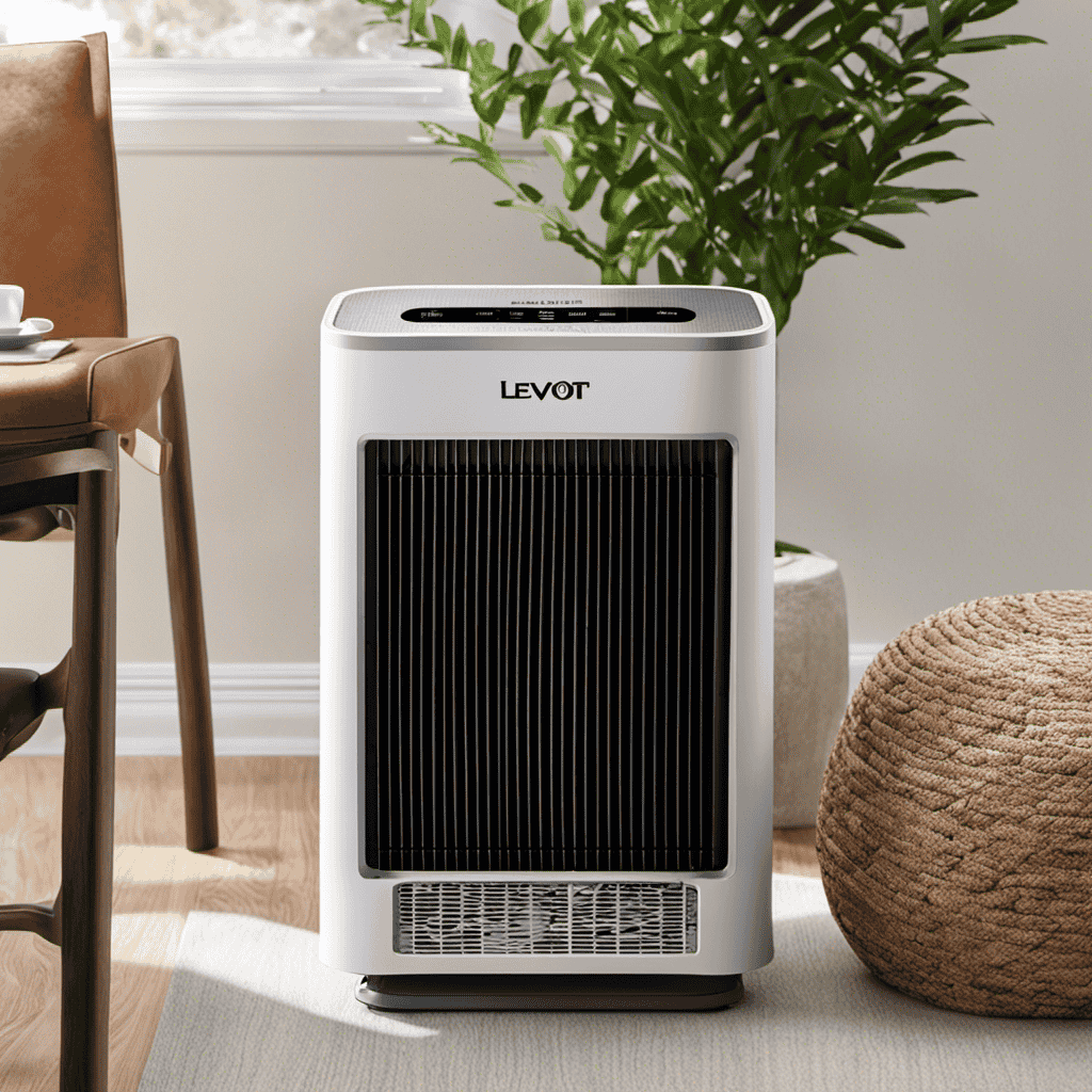 An image showcasing a step-by-step guide on changing the filter in a Levoit Air Purifier