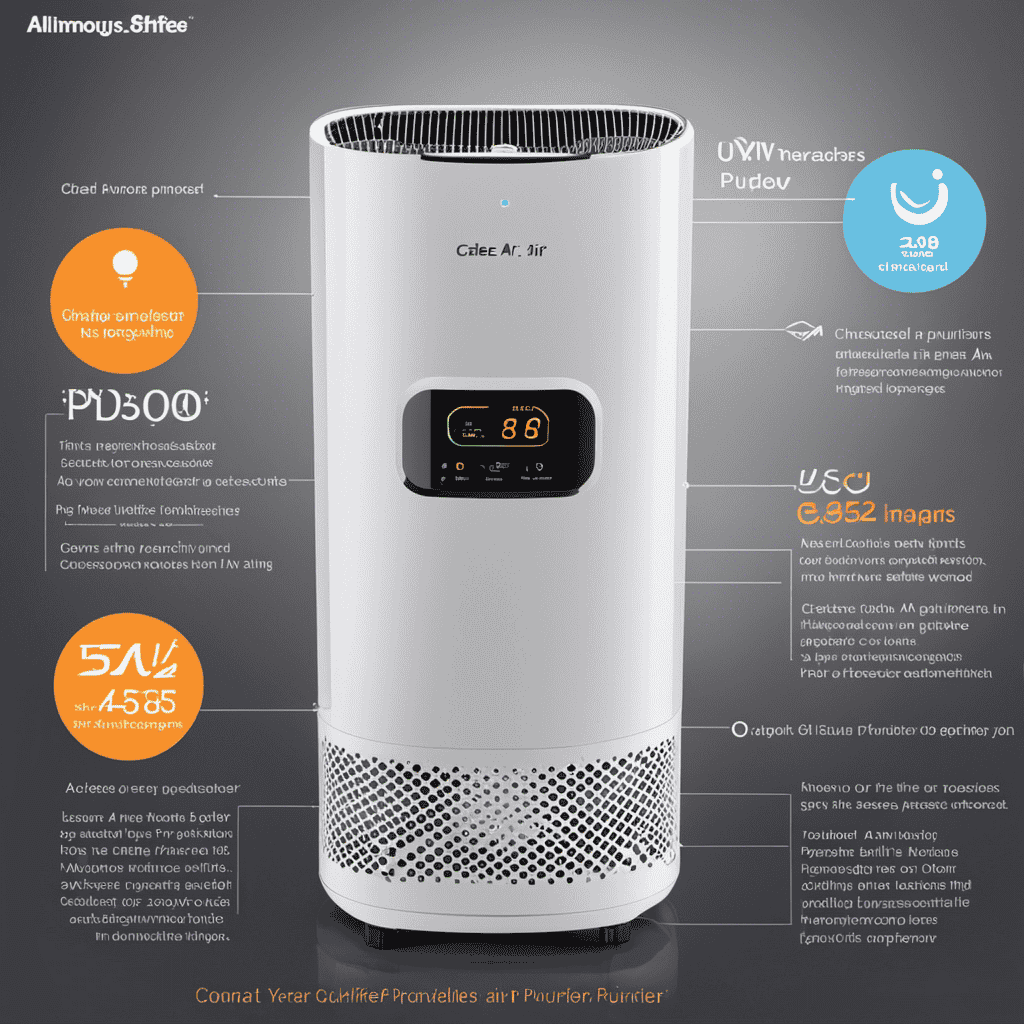 An image showcasing various air purifier types, such as HEPA, activated carbon, and UV-C, along with labeled diagrams highlighting their unique features, helping readers understand the different air purifier options available