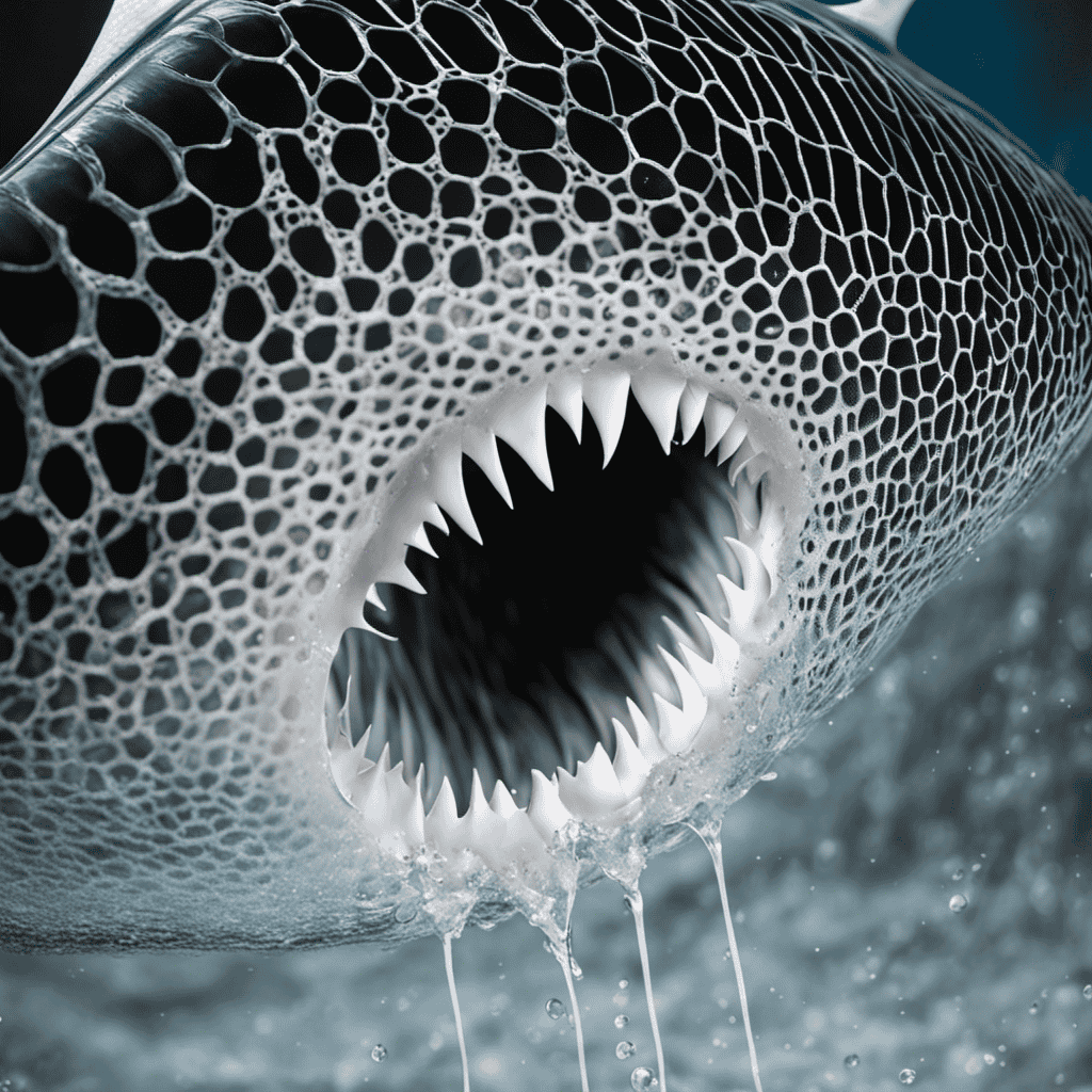 An image depicting a close-up view of a Shark air purifier filter being gently rinsed under running water, capturing the intricate mesh pattern, captured dust particles, and streaming water droplets