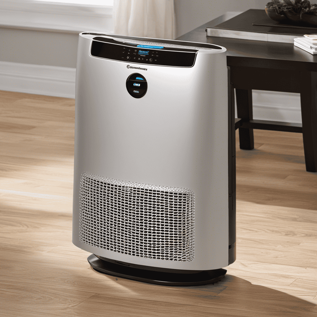 An image showcasing a step-by-step visual guide to cleaning the Germ Guardian Air Purifier LB4000