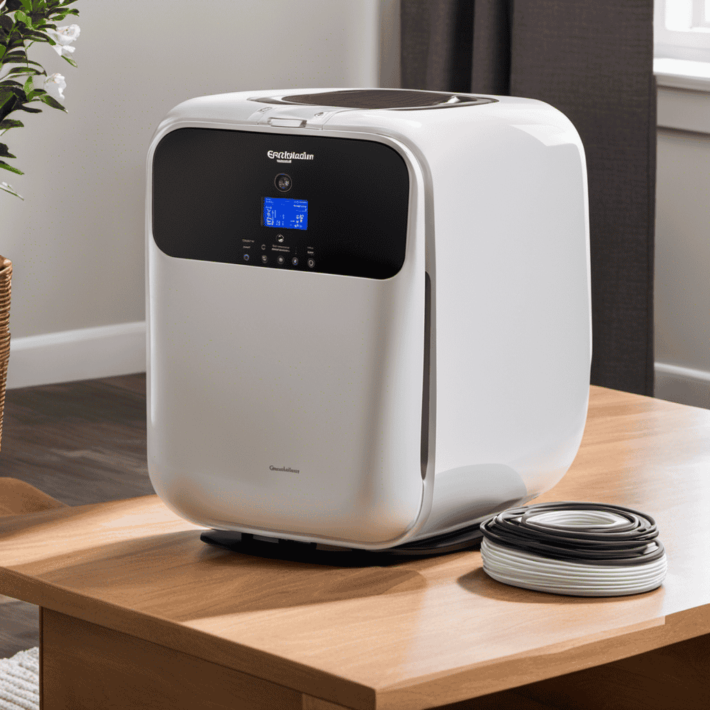 An image showcasing a step-by-step visual guide on cleaning a Germ Guardian Air Purifier