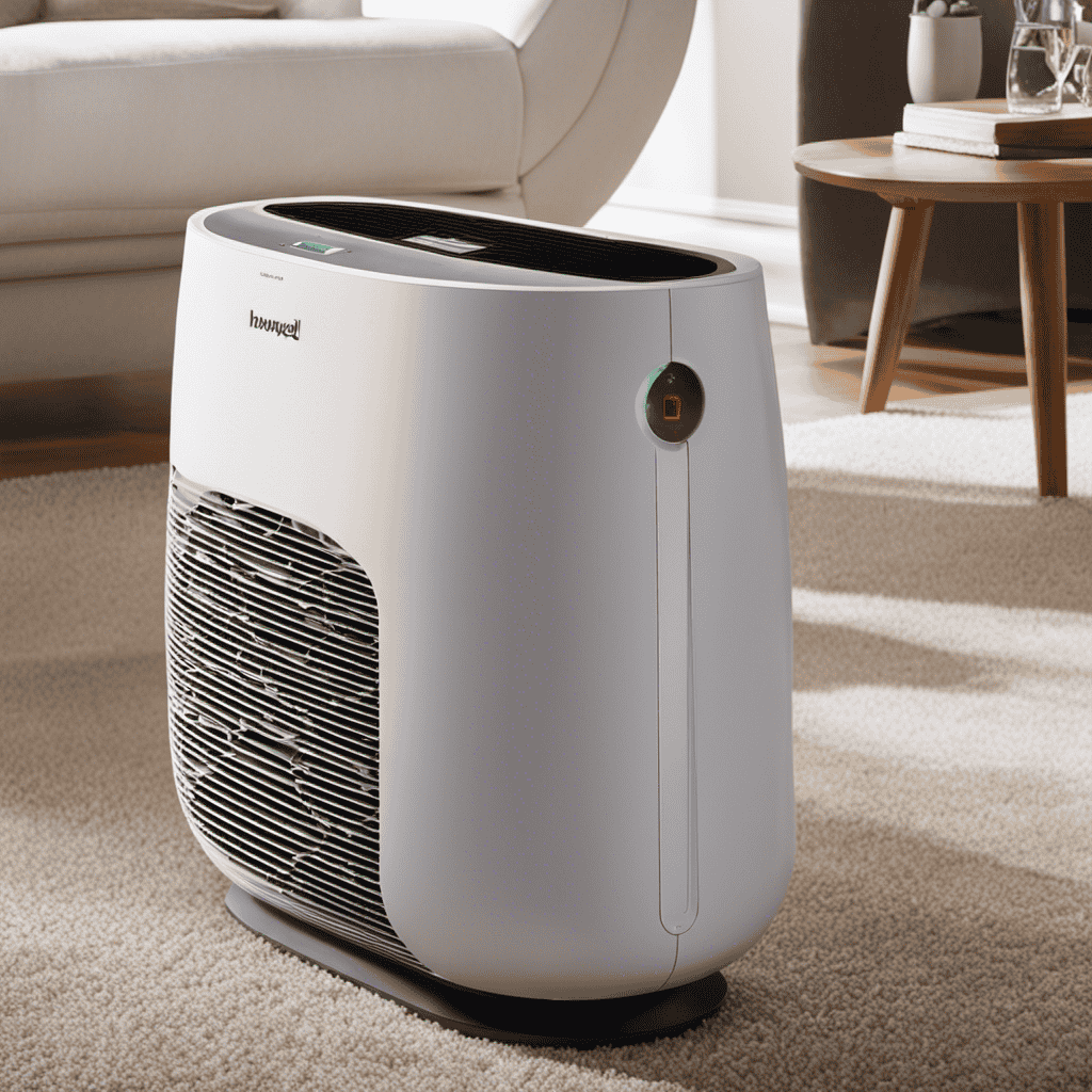 An image showcasing the step-by-step process of cleaning the Honeywell Compact Air Purifier HHT-011