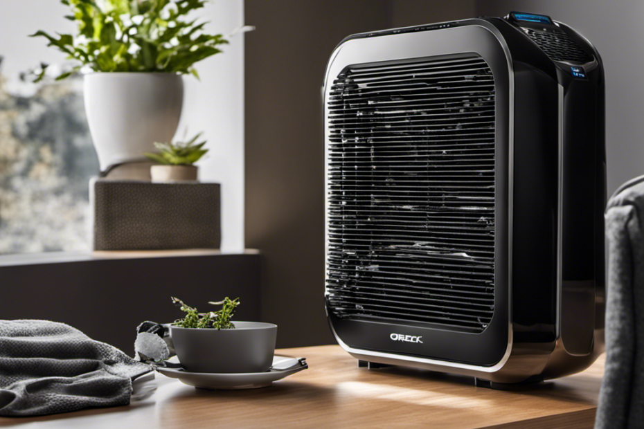 How to Clean Inside Exhaust Grill of Oreck Airvantage Plus Air Purifier