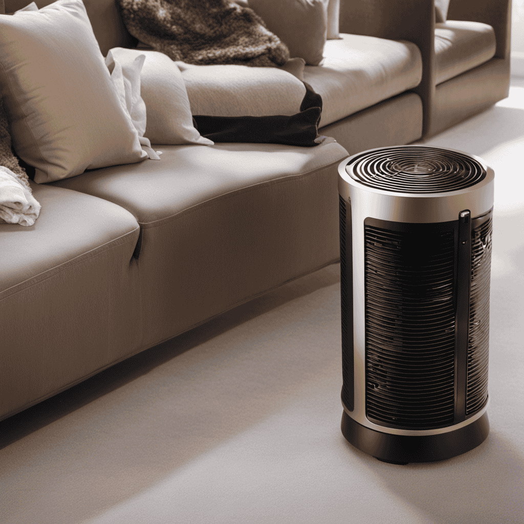 An image showcasing the step-by-step process of cleaning an ionic air purifier
