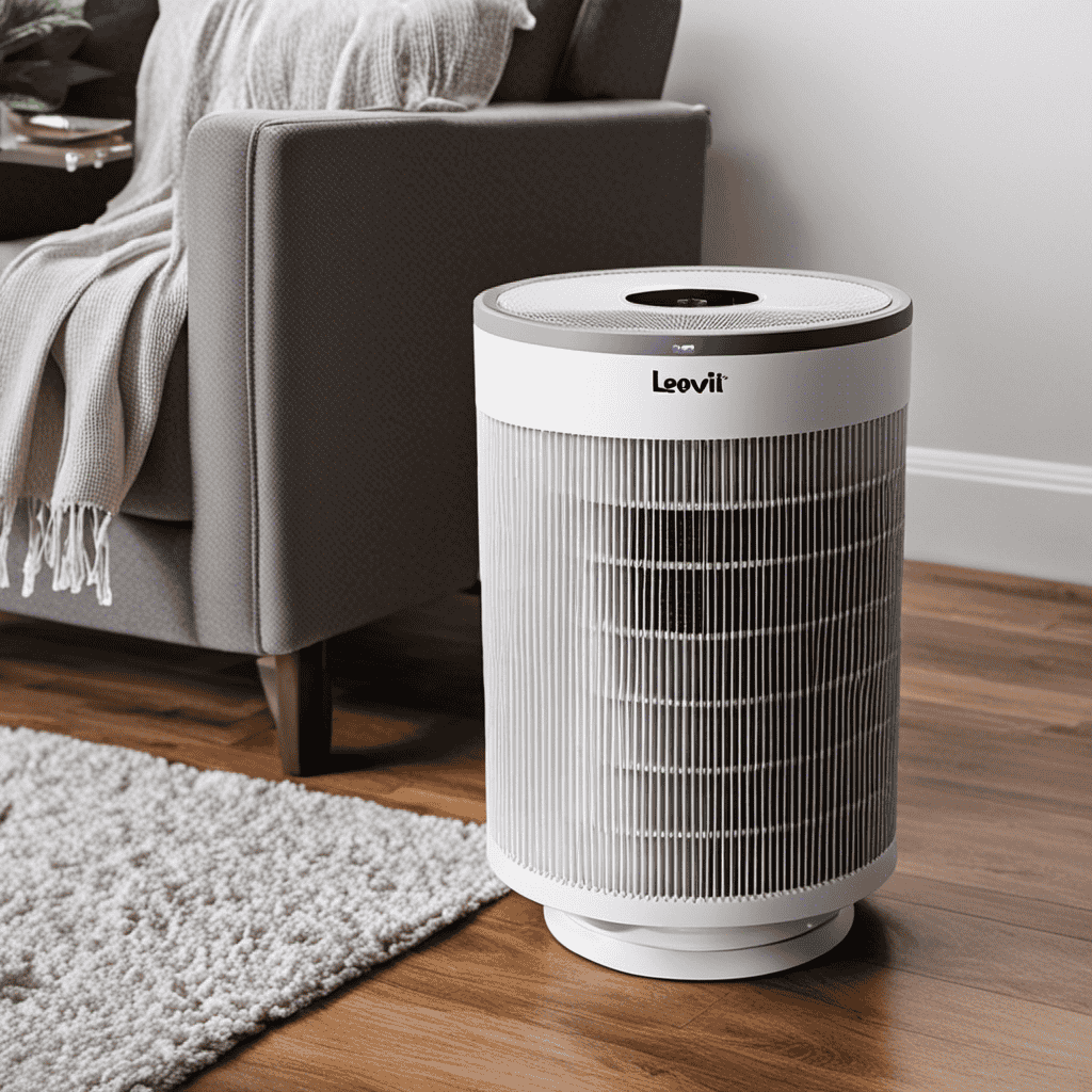 An image showcasing a step-by-step guide for cleaning the Levoit Air Purifier filter