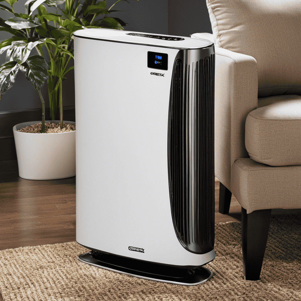 An image showcasing step-by-step instructions to clean your Oreck XL Air Purifier