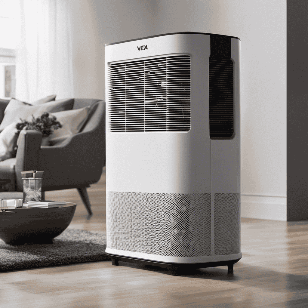 An image showcasing the step-by-step process of cleaning a Veva Air Purifier