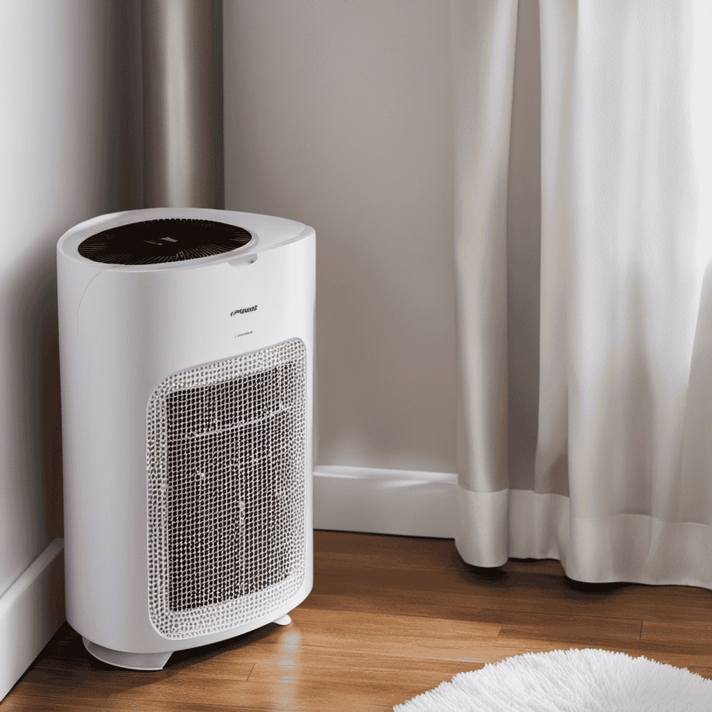 An image depicting a step-by-step guide on cleaning your air purifier