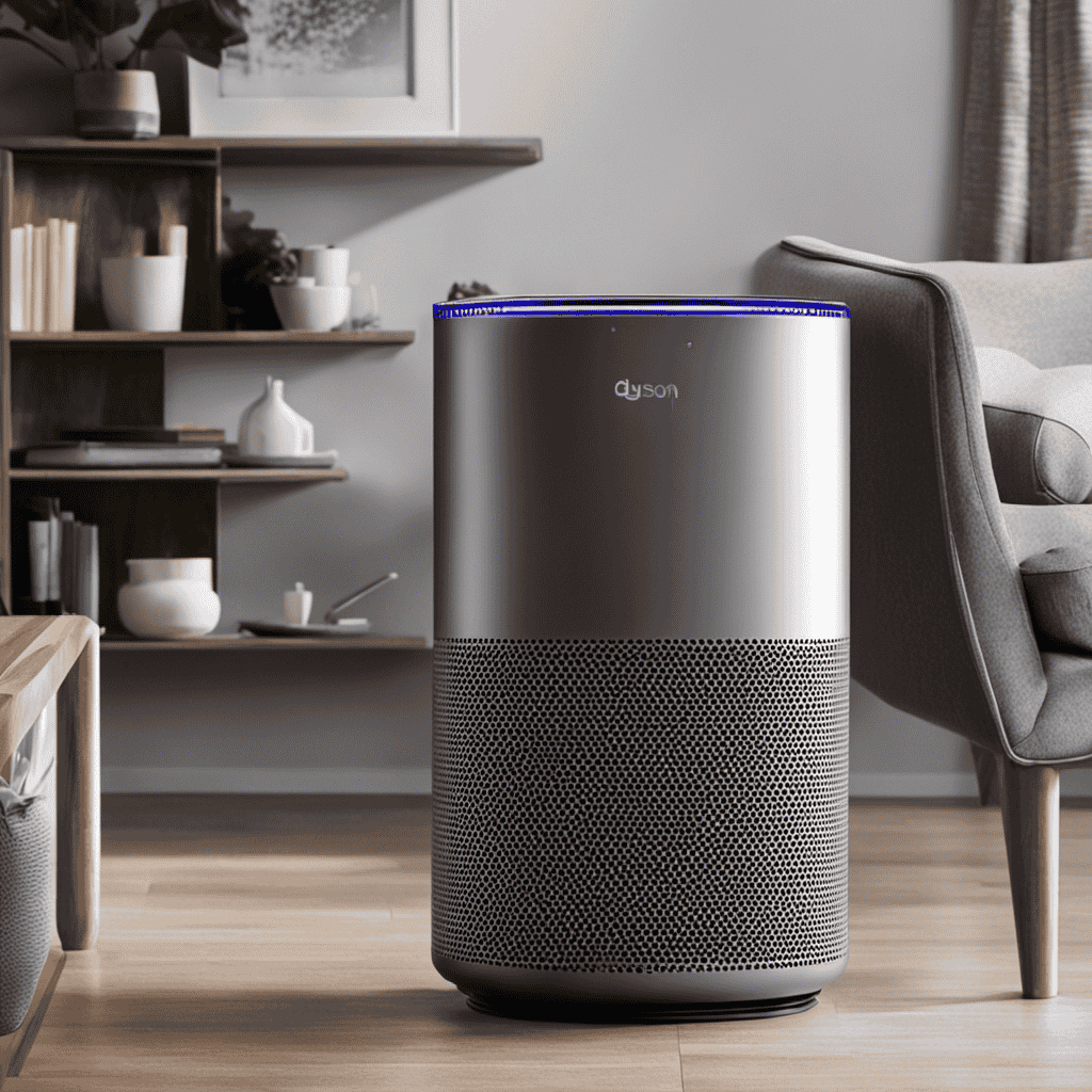 An image showcasing a step-by-step guide on connecting a Dyson Air Purifier to Wi-Fi