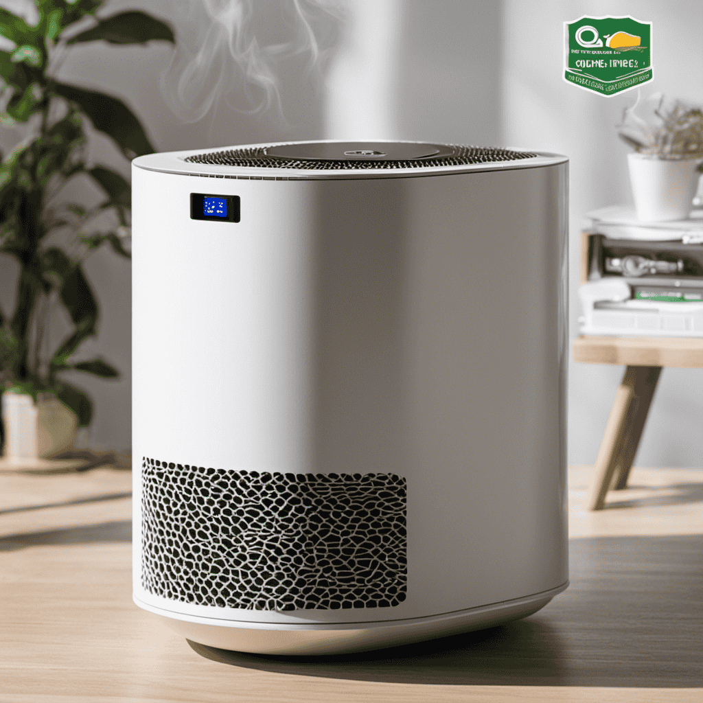 An image showcasing a step-by-step guide on crafting an air purifier for smoke