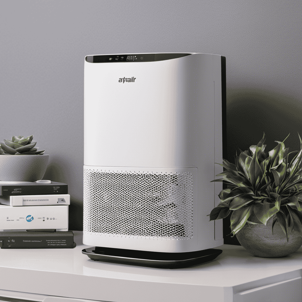 An image showcasing a step-by-step guide on assembling an air purifier model