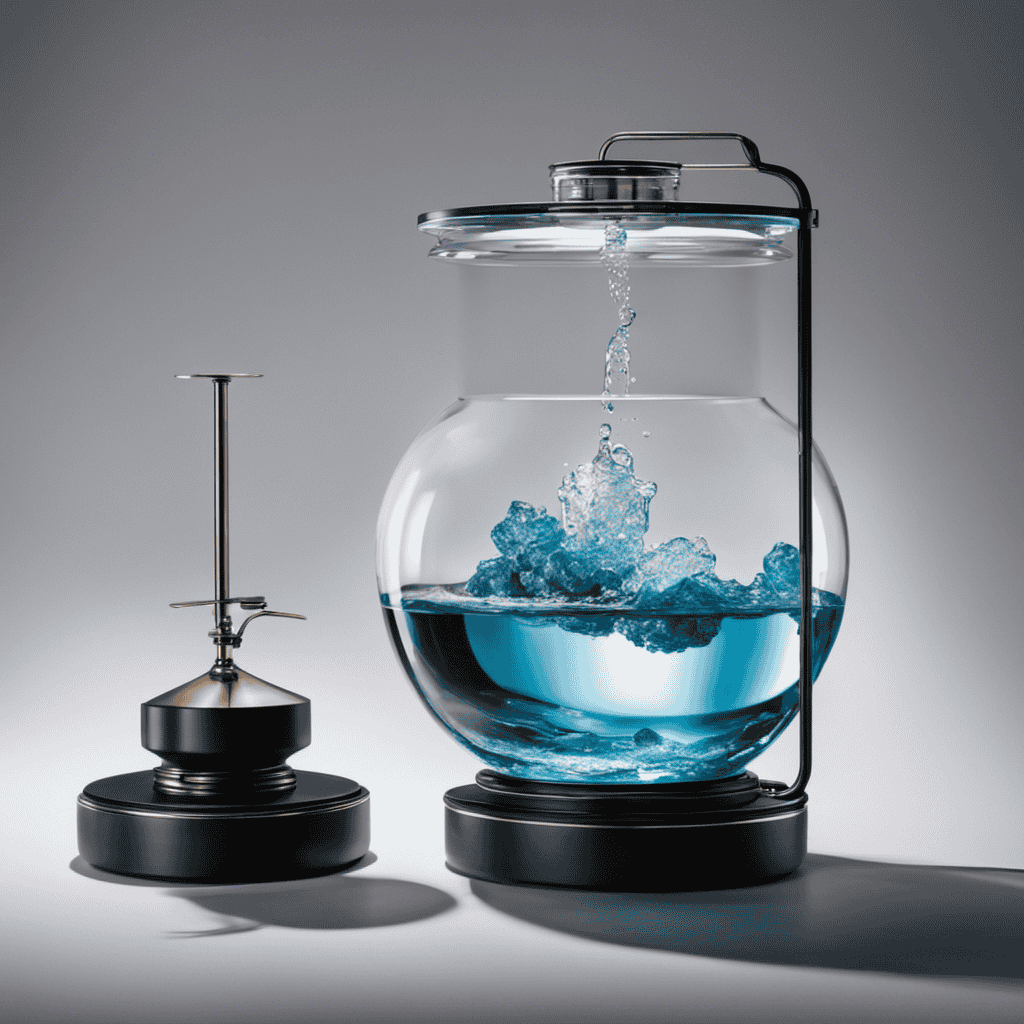 An image of a transparent glass container filled with water, placed on a tabletop