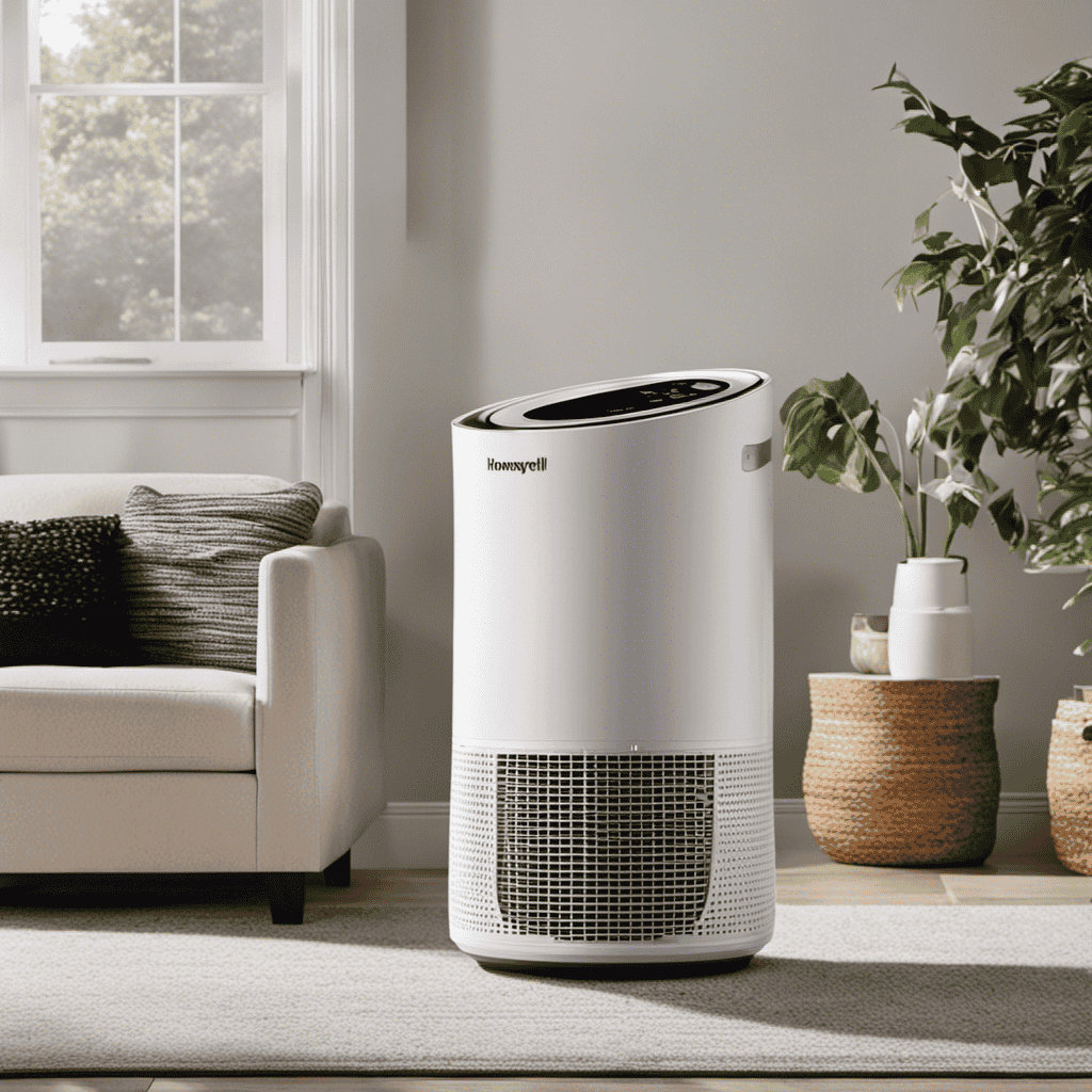 An image showcasing a step-by-step guide to open a Honeywell Air Purifier