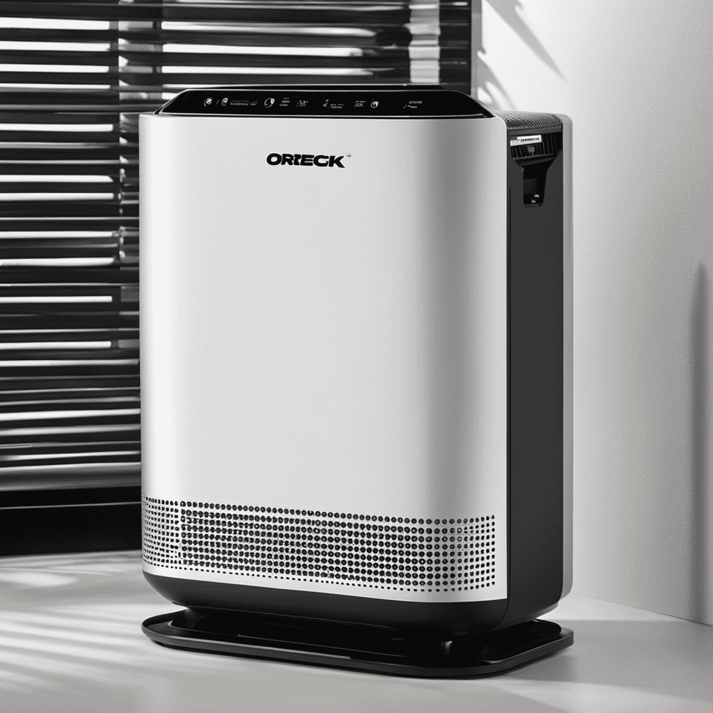 An image showcasing a step-by-step guide to opening the Oreck Air Purifier Airtb
