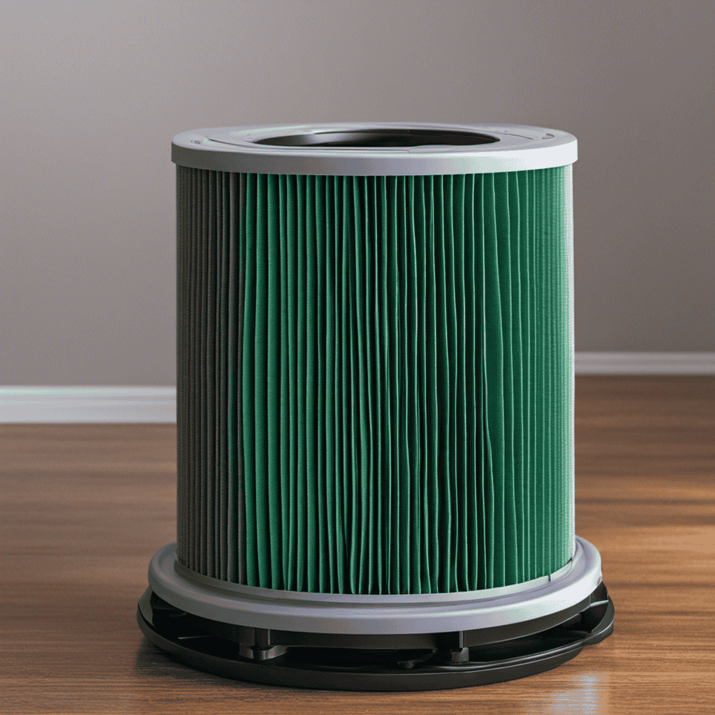 An image showcasing a step-by-step guide to replacing the air purifier filter in a 2016 Outlander