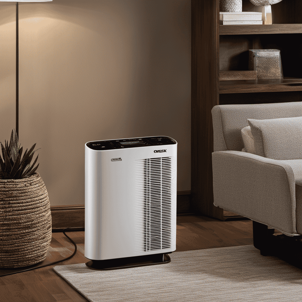 An image showcasing the step-by-step process of resetting an Oreck XL Air Purifier