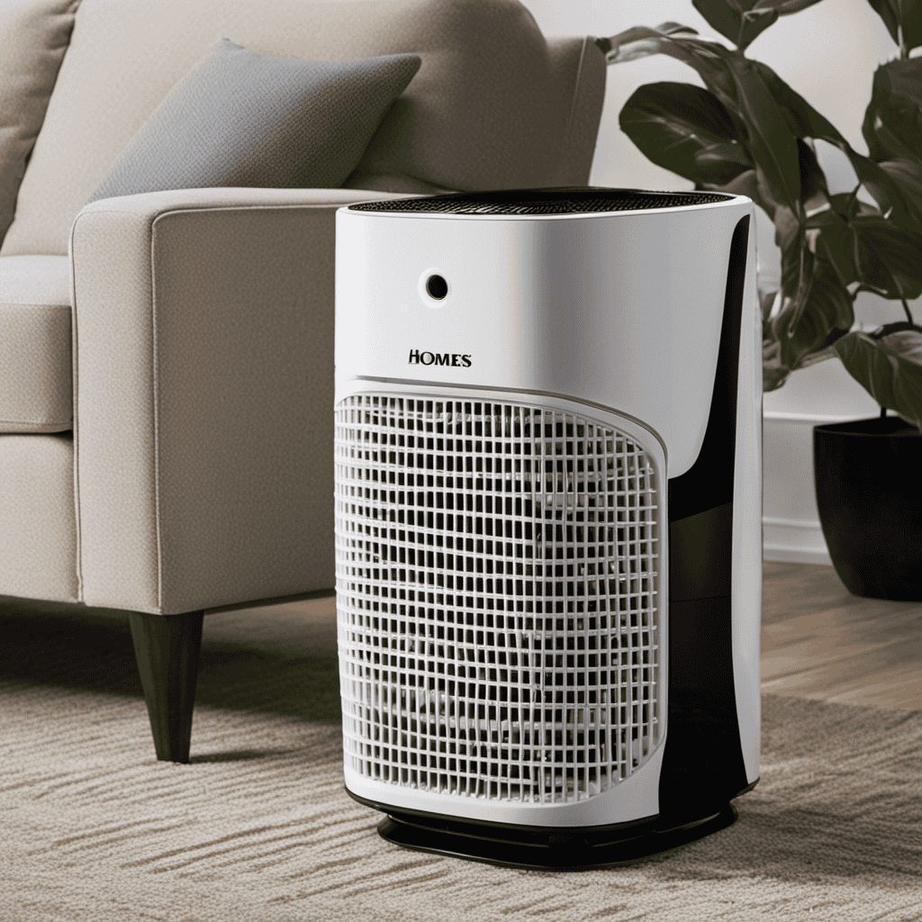 An image capturing the step-by-step process of disassembling a Holmes Air Purifier