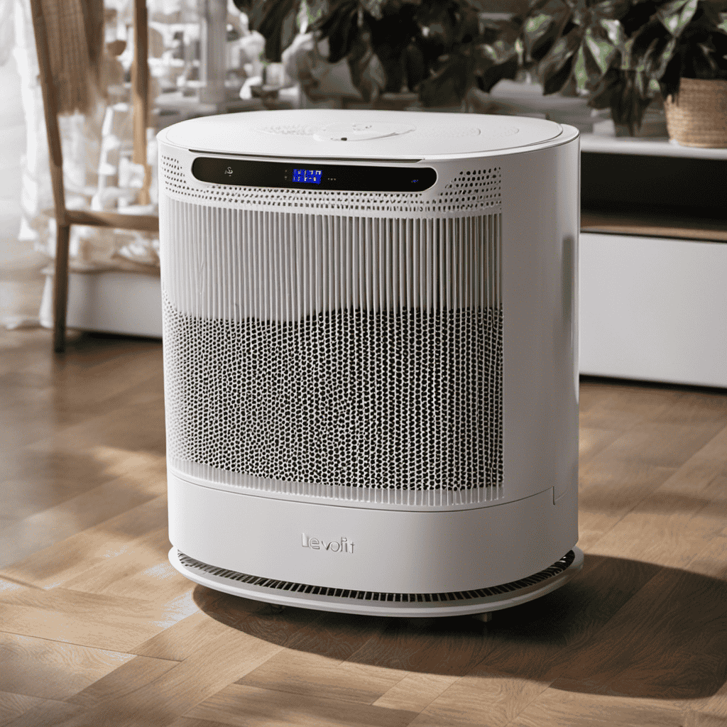 An image capturing the step-by-step process of dismantling a Levoit Air Purifier