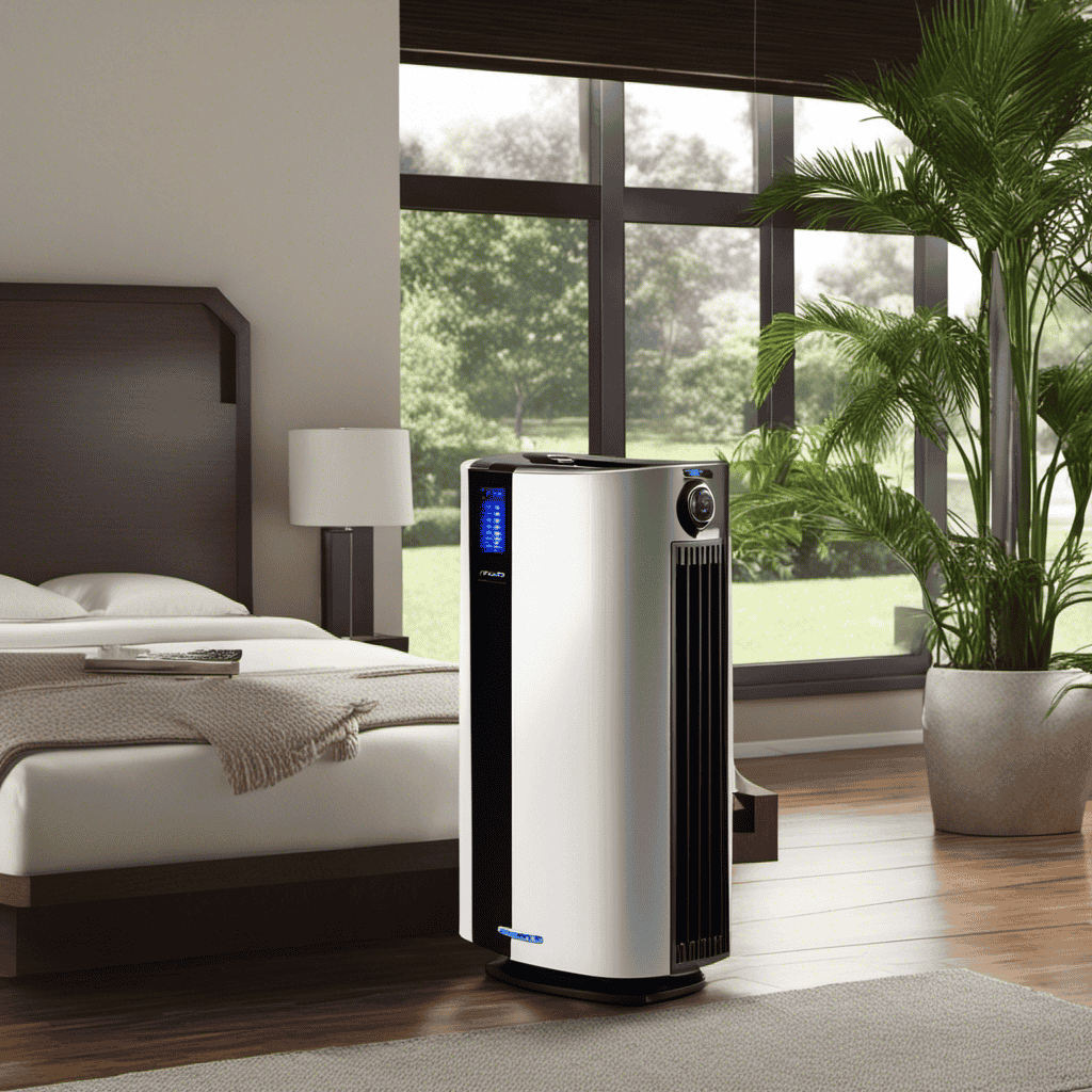 An image showcasing the O-Ion B-1000 Permanent Filter Ionic Air Purifier Pro Ionizer with UV-C Sanitizer
