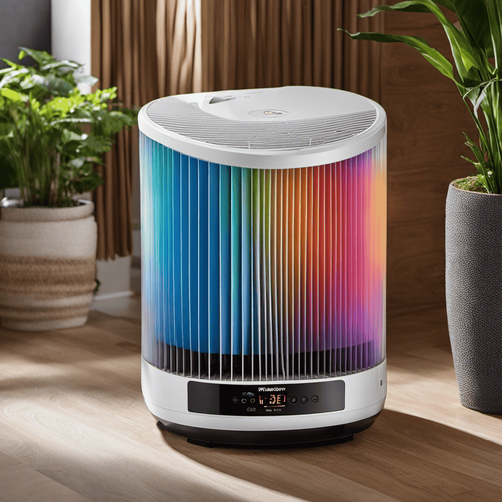 An image showcasing the step-by-step process of cleaning a Rainbow Air Purifier