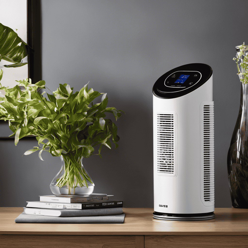 An image showcasing the Sharper Image Si830 Ionic Breeze Air Purifier Filter in action