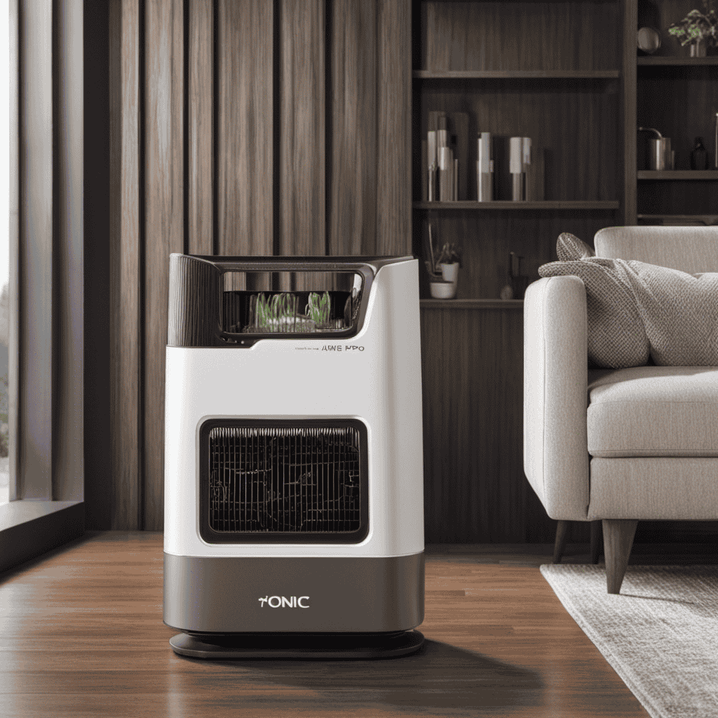An image showcasing the Ionic Pro Air Purifier Compact, perfectly suited for small rooms