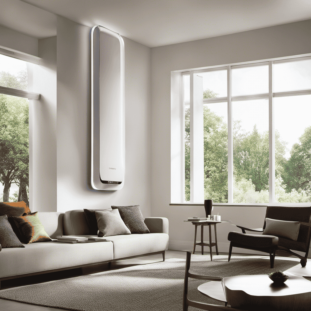 An image showcasing a sleek, modern indoor setting with natural sunlight filtering through a window