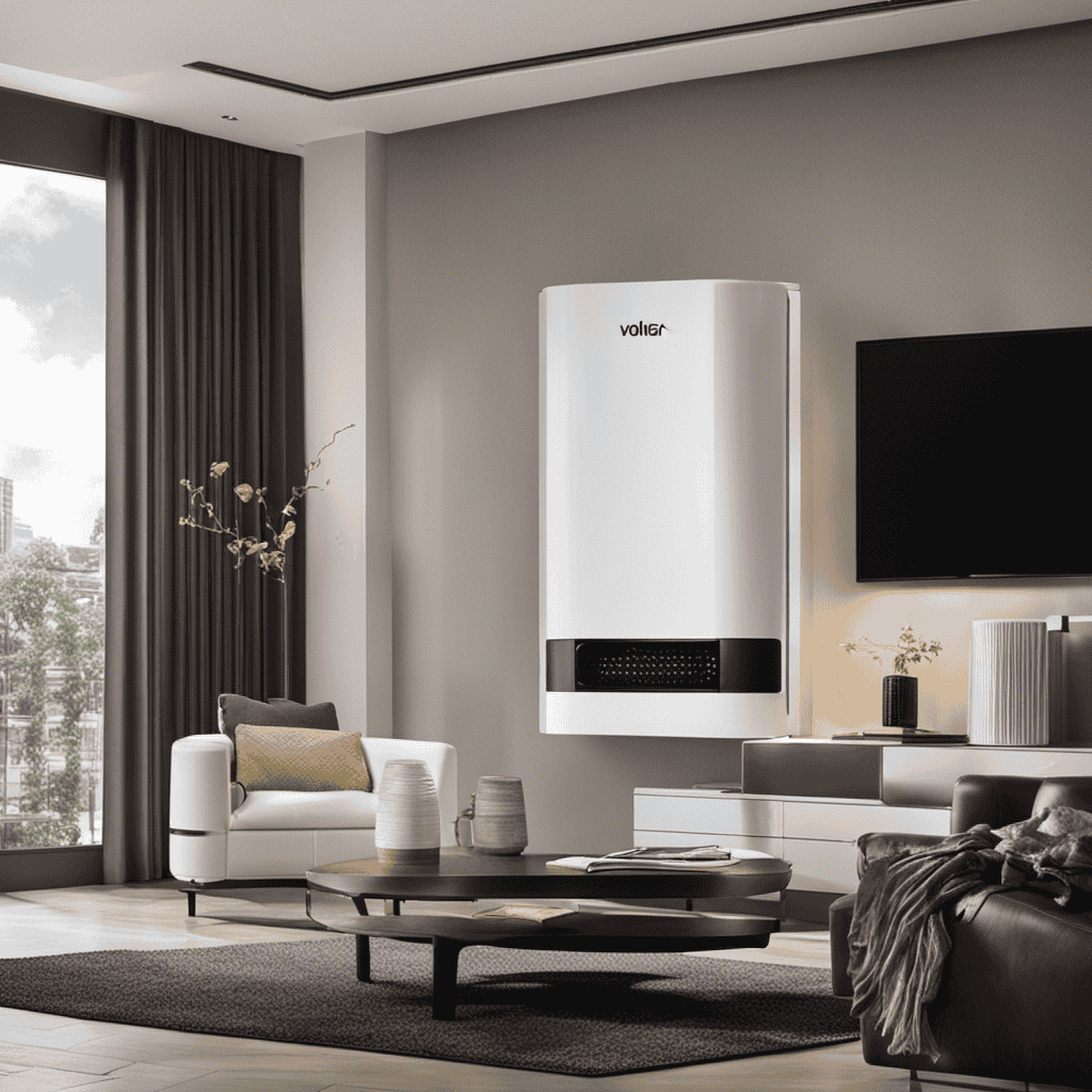 An image showcasing the innovative technology of a Vollara Air Purifier