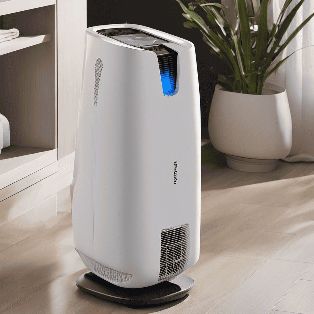 An image showcasing the step-by-step process of maintaining and cleaning an air purifier