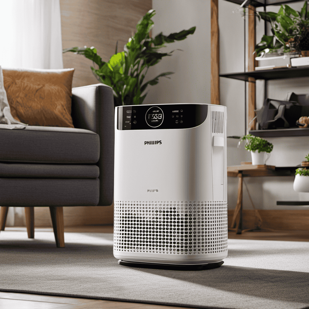 An image showcasing the innovative Fo technology in the Philips Air Purifier