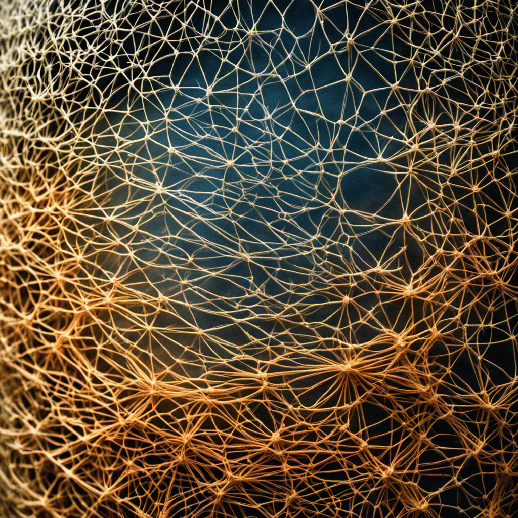 An image showcasing a close-up of an air purifier's filter, revealing the intricate network of microscopic "Germa Guard" fibers