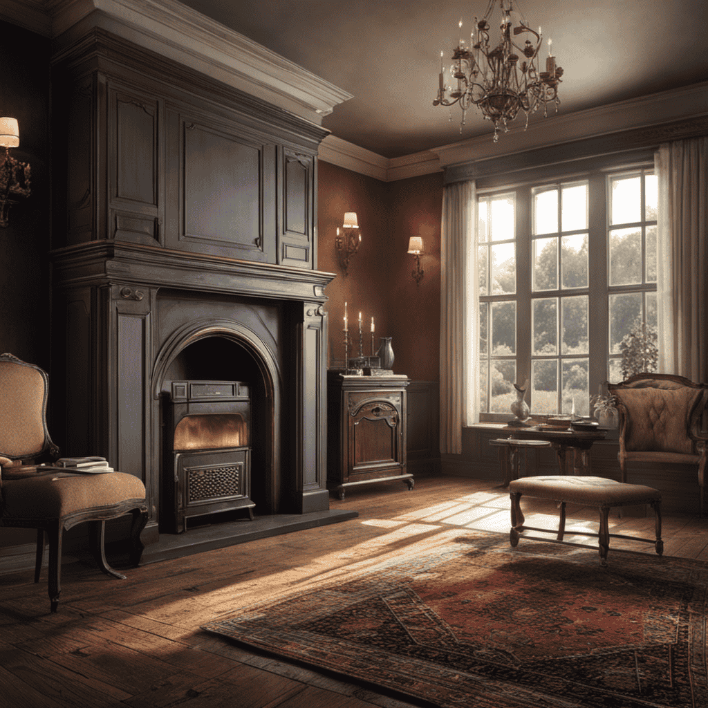 An image showcasing an old house with a visibly dusty and musty atmosphere