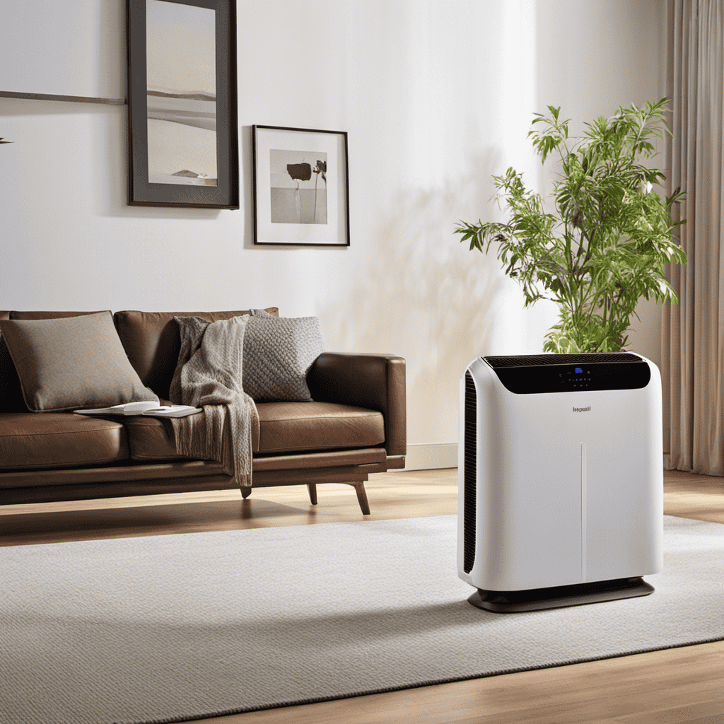 An image showcasing two sleek, modern air purifiers side by side - Honeywell and Winix